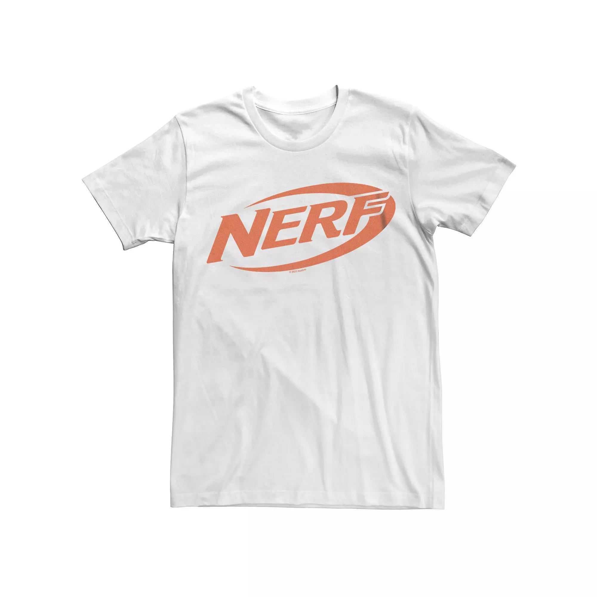 Men's Nerf Simple Logo Graphic Tee, Size: Large, White Product Image