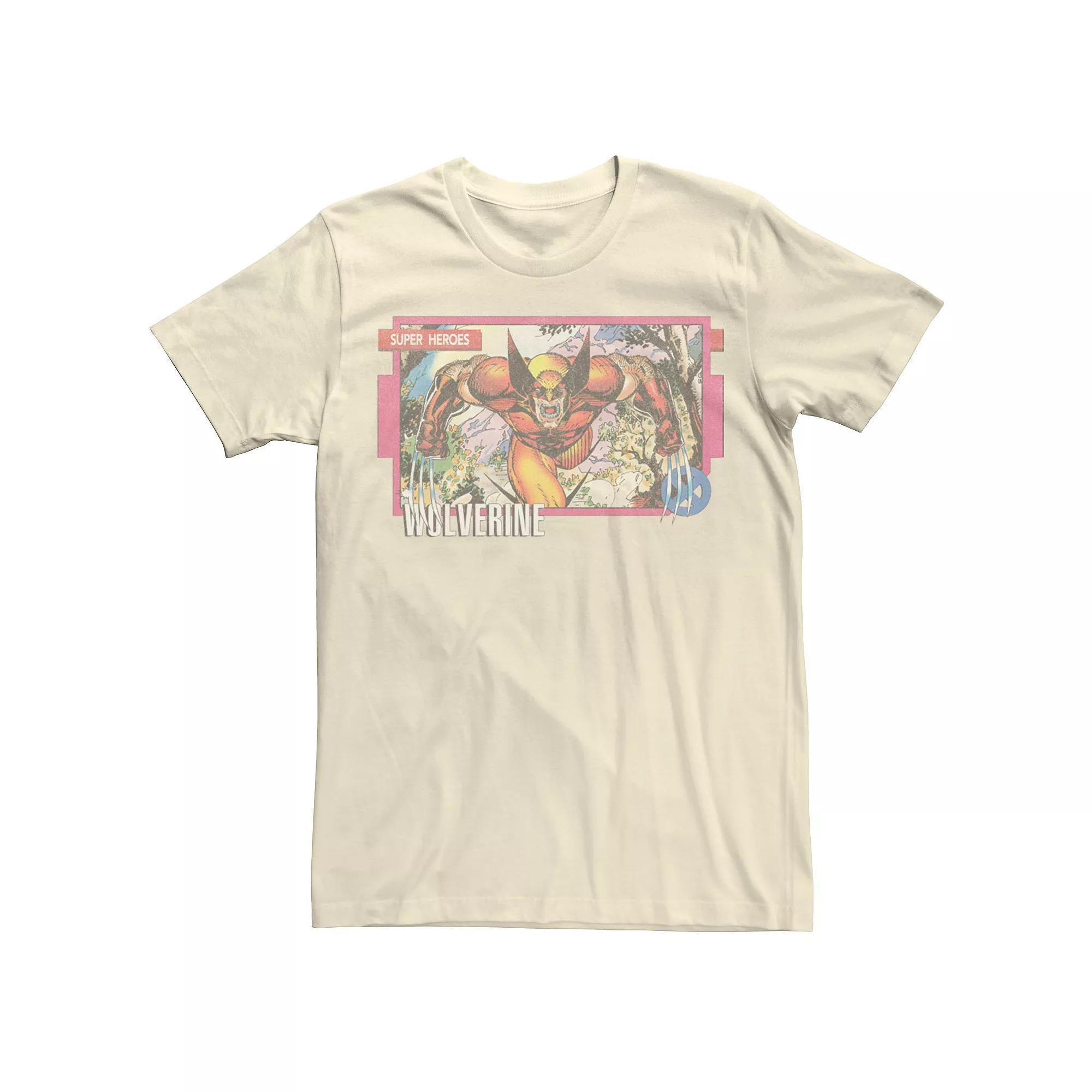 Mens Marvel X-Men Wolverine Super Heroes Portrait Panel Tee Product Image