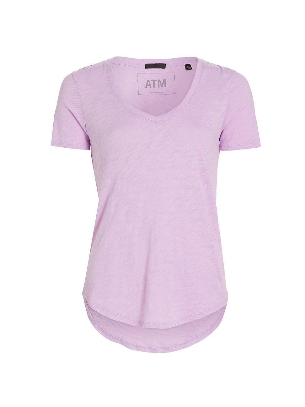 Womens Slub Jersey V-Neck Tee Product Image