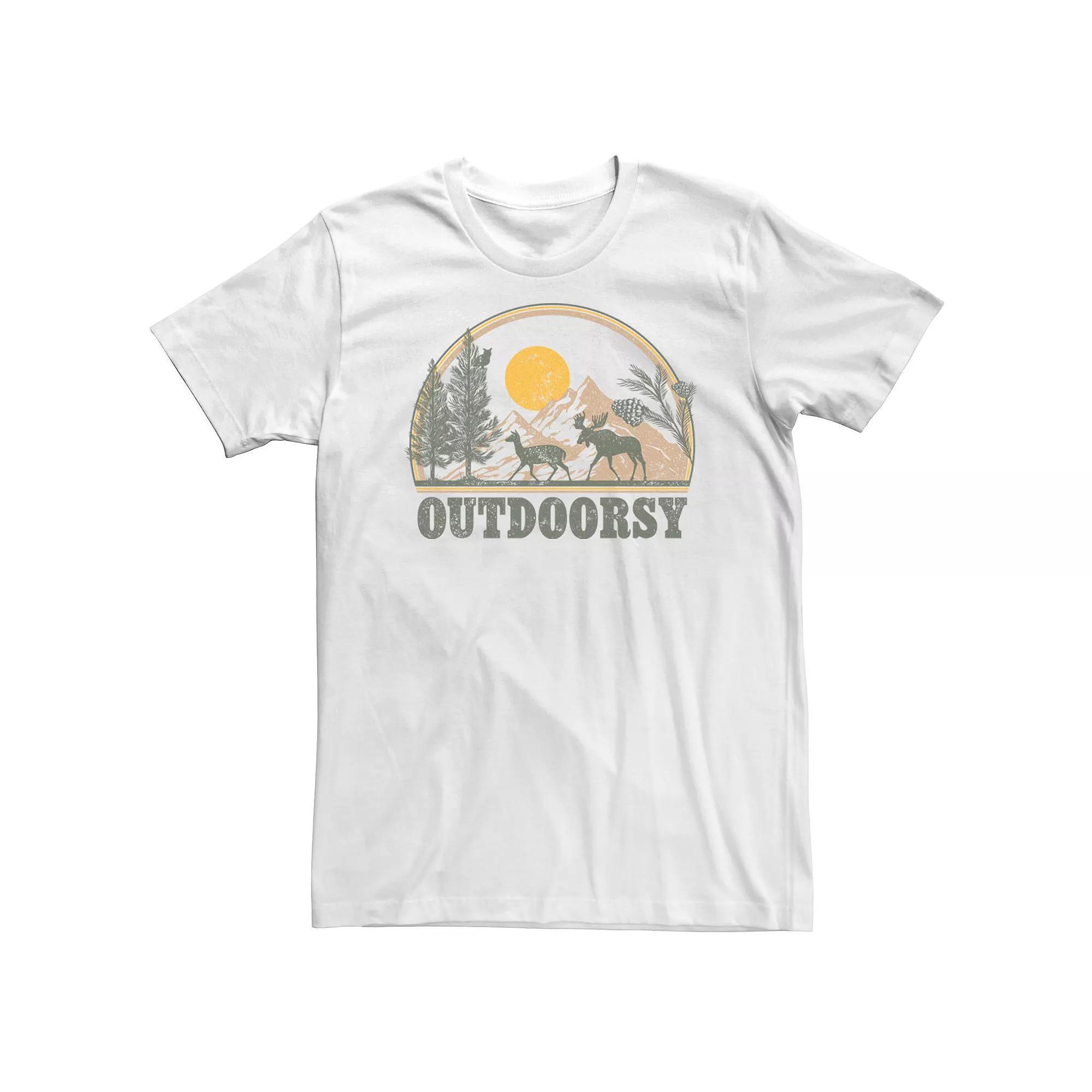 Big & Tall Trendy Outdoorsy Landscape Graphic Tee, Mens Product Image
