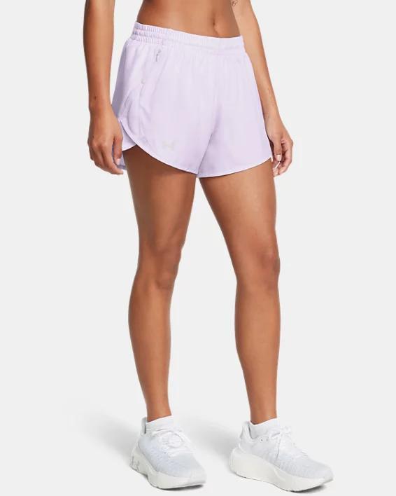 Women's Under Armour Fly-By Shorts, Size: XL, Ether Blue Product Image