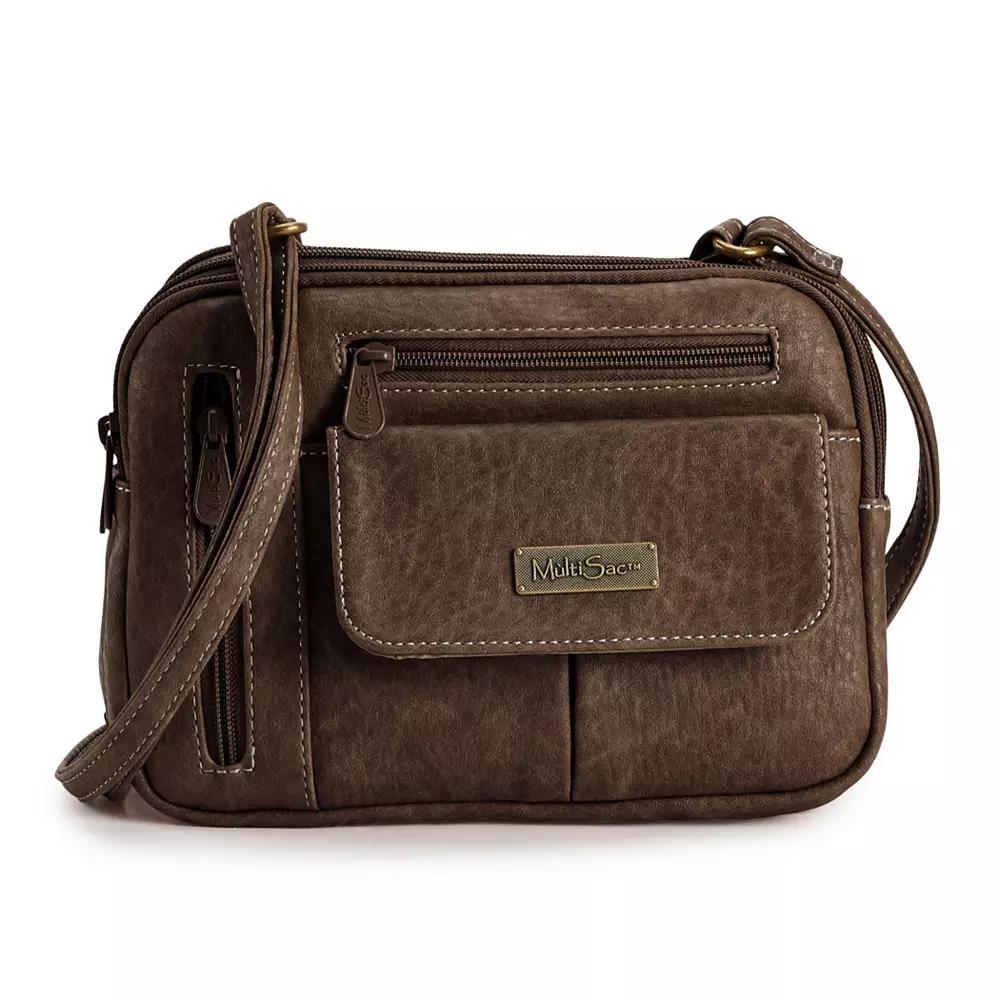 Women's MultiSac Zippy Crossbody Bag, Brown Product Image