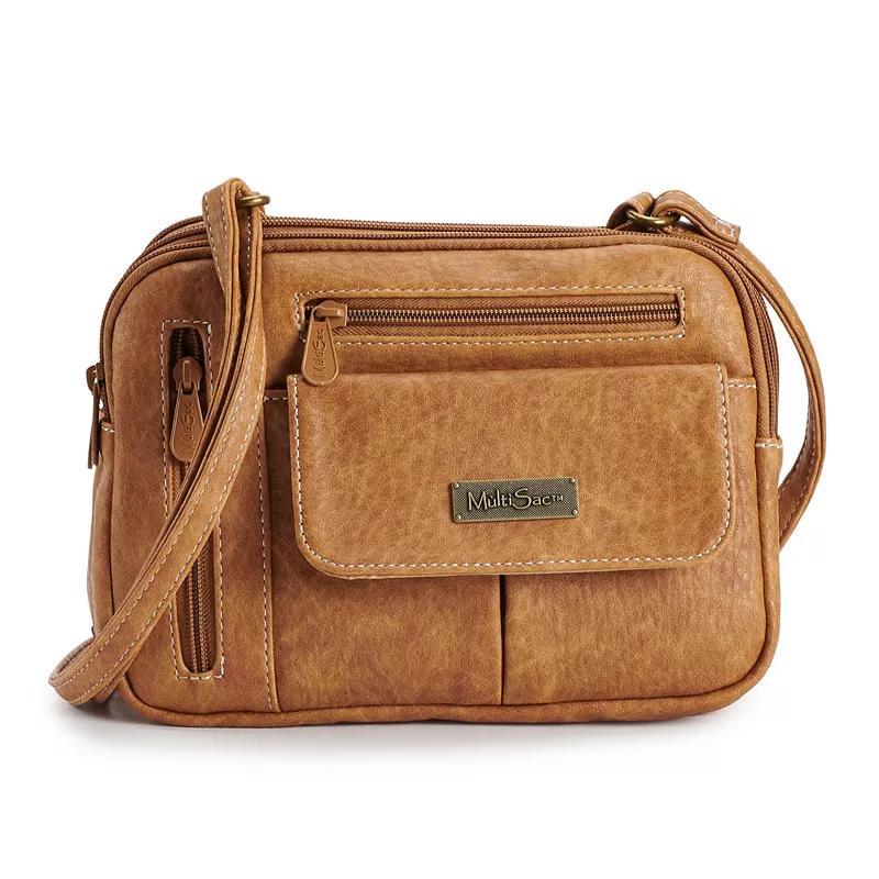 Women's MultiSac Zippy Crossbody Bag, Brown Product Image