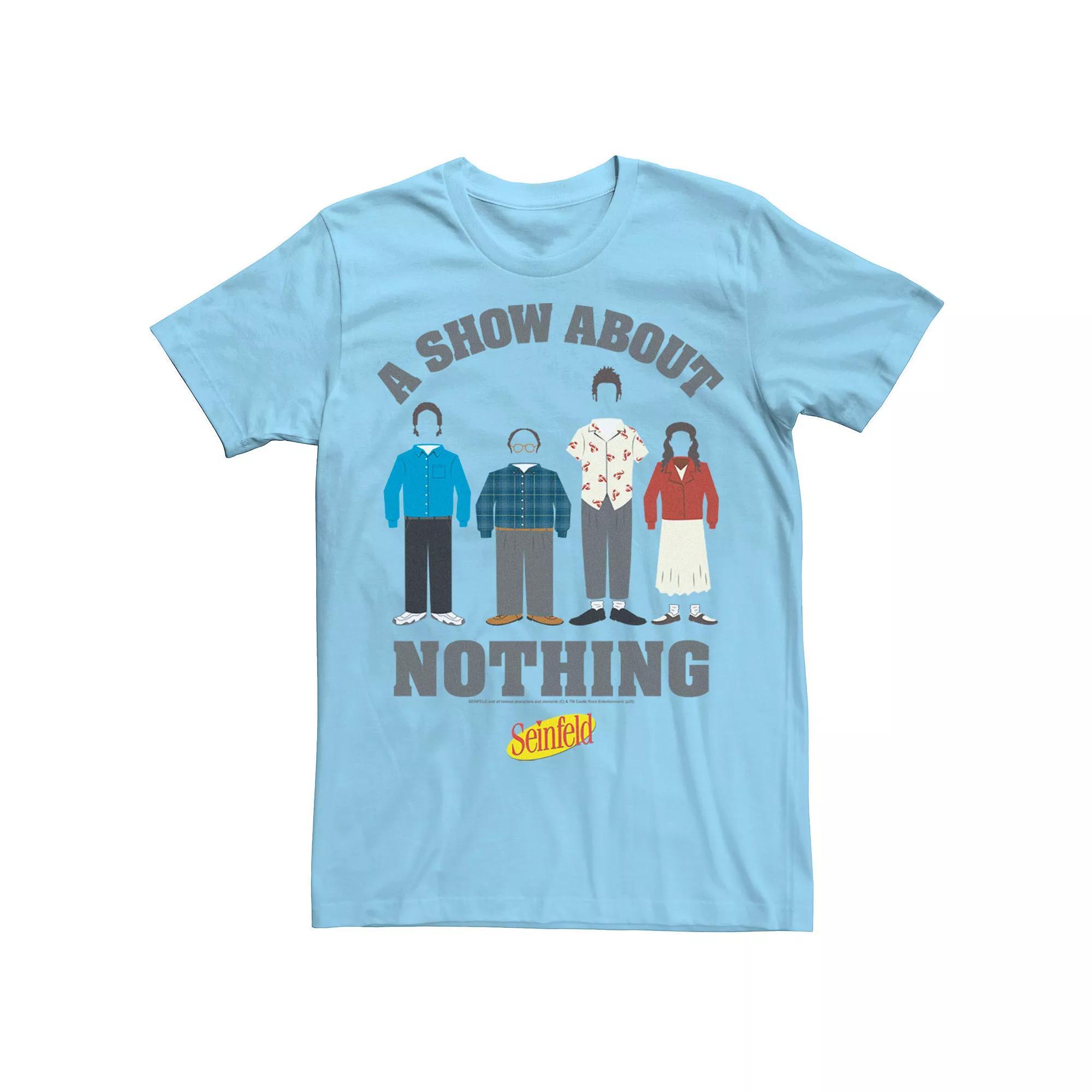 Men's Seinfeld A Show About Group Shot Tee, Size: Large, Light Blue Product Image