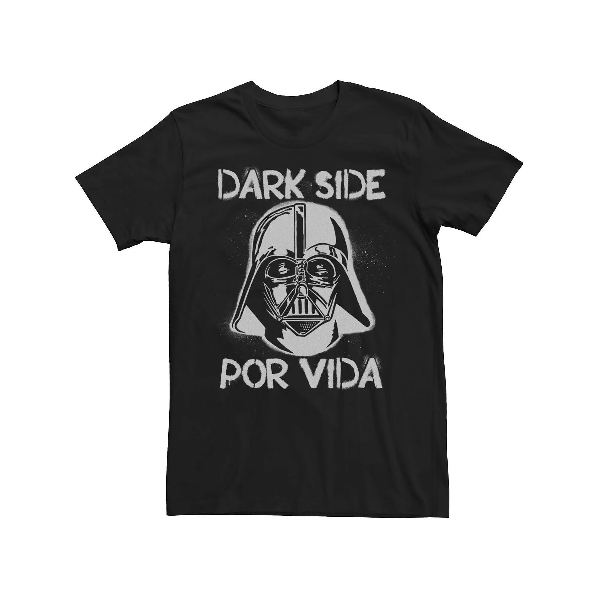 Men's Star Wars Darth Vader Dark Side Por Vida Stamp Tee, Size: XXL, Black Product Image