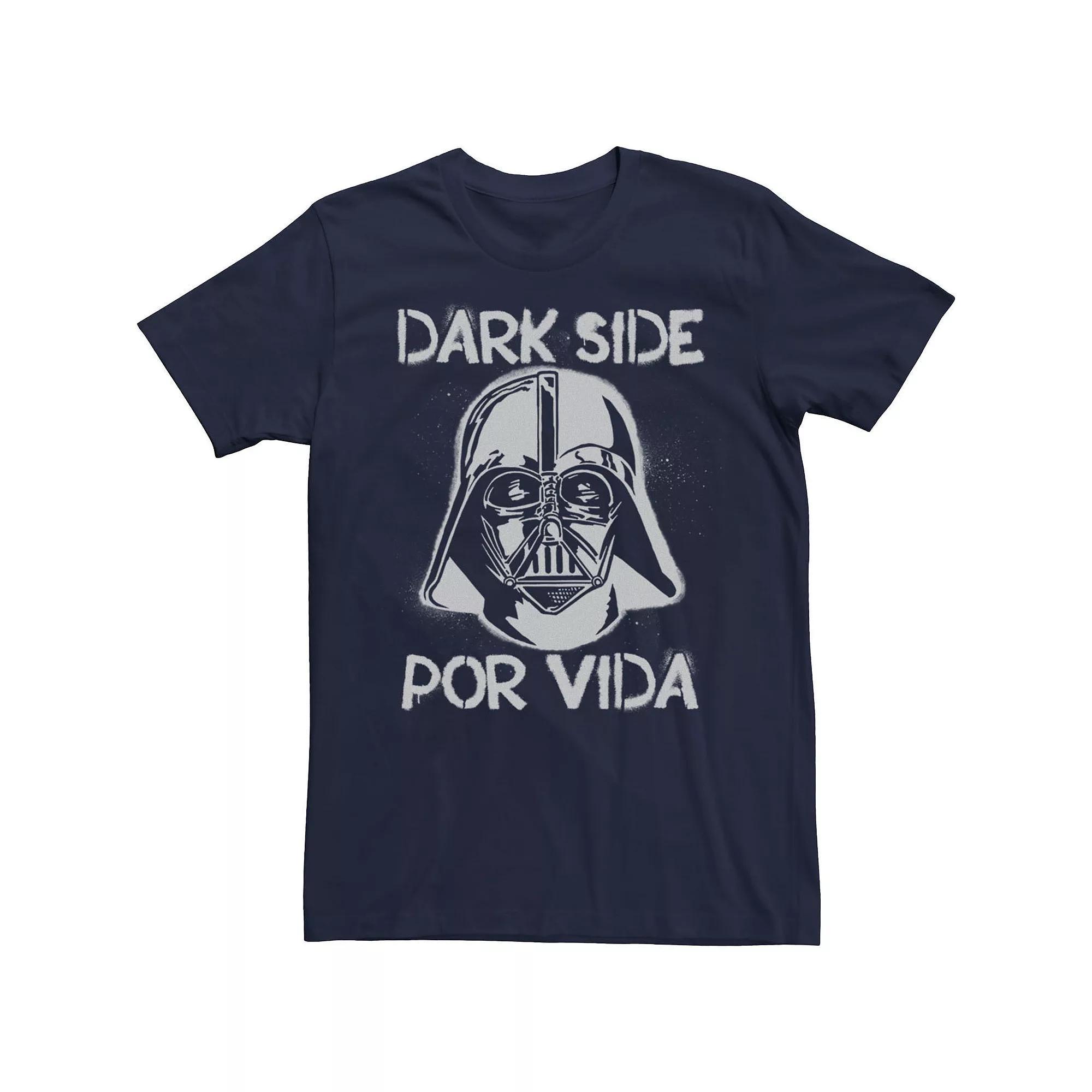 Men's Star Wars Darth Vader Dark Side Por Vida Stamp Tee, Size: XXL, Black Product Image