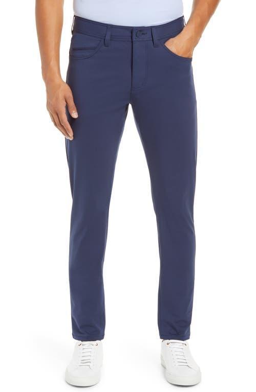 Rhone Commuter Men's Slim Fit Five Pocket Pants in Black at Nordstrom, Size 35 Product Image