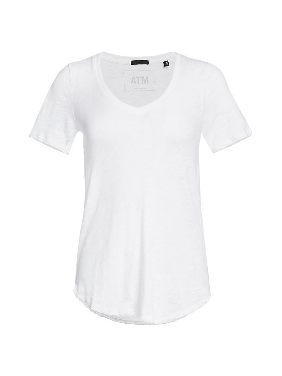 Atm Anthony Thomas Melillo Short Sleeve V-Neck Tee Product Image