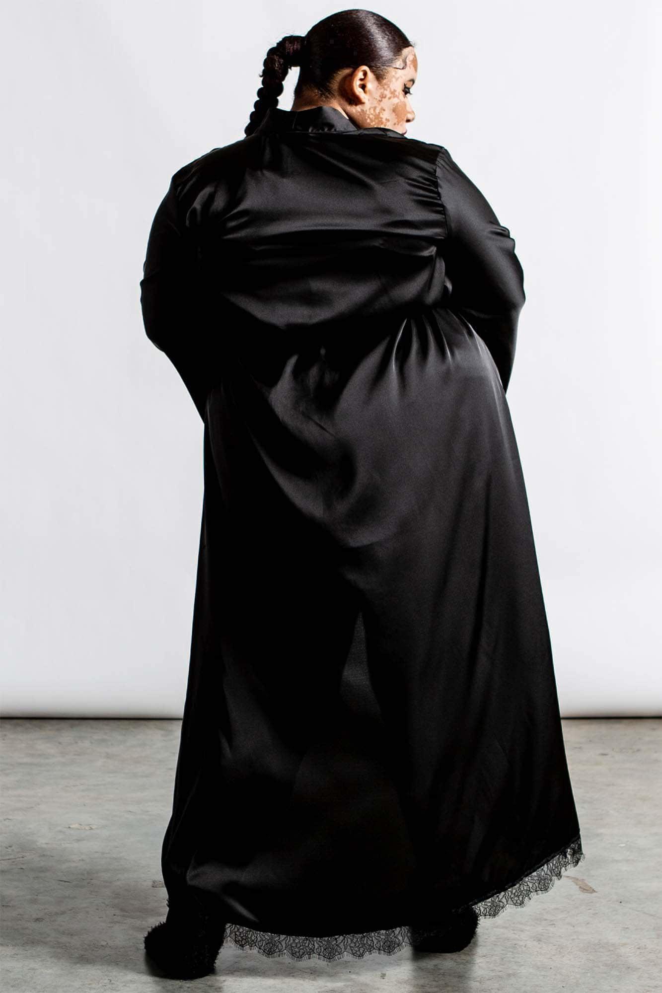 Deadly Daze Satin Robe [B] - Resurrect Female Product Image