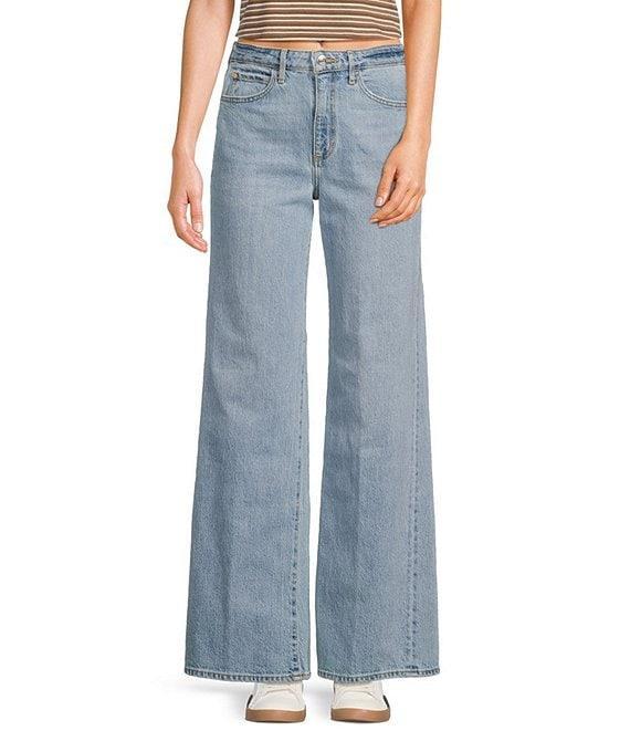 Guess Mid Rise Wide Leg Jeans Product Image