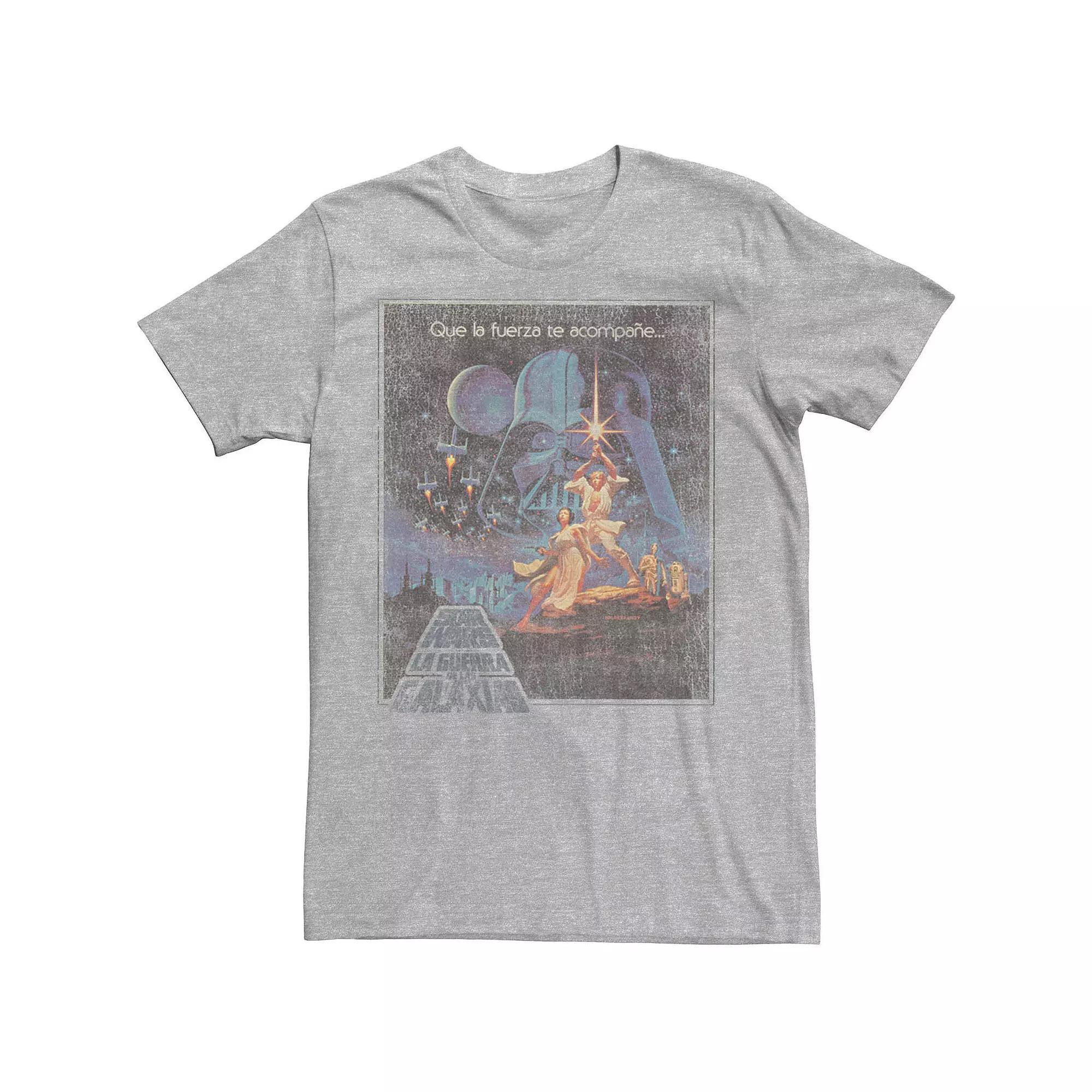 Men's Star Wars Spanish Poster Tee, Size: 3XL, Natural Product Image