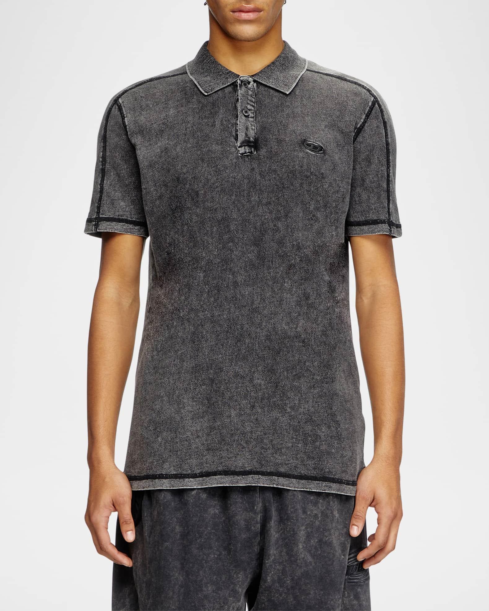 Mens Marble Wash Polo Shirt Product Image