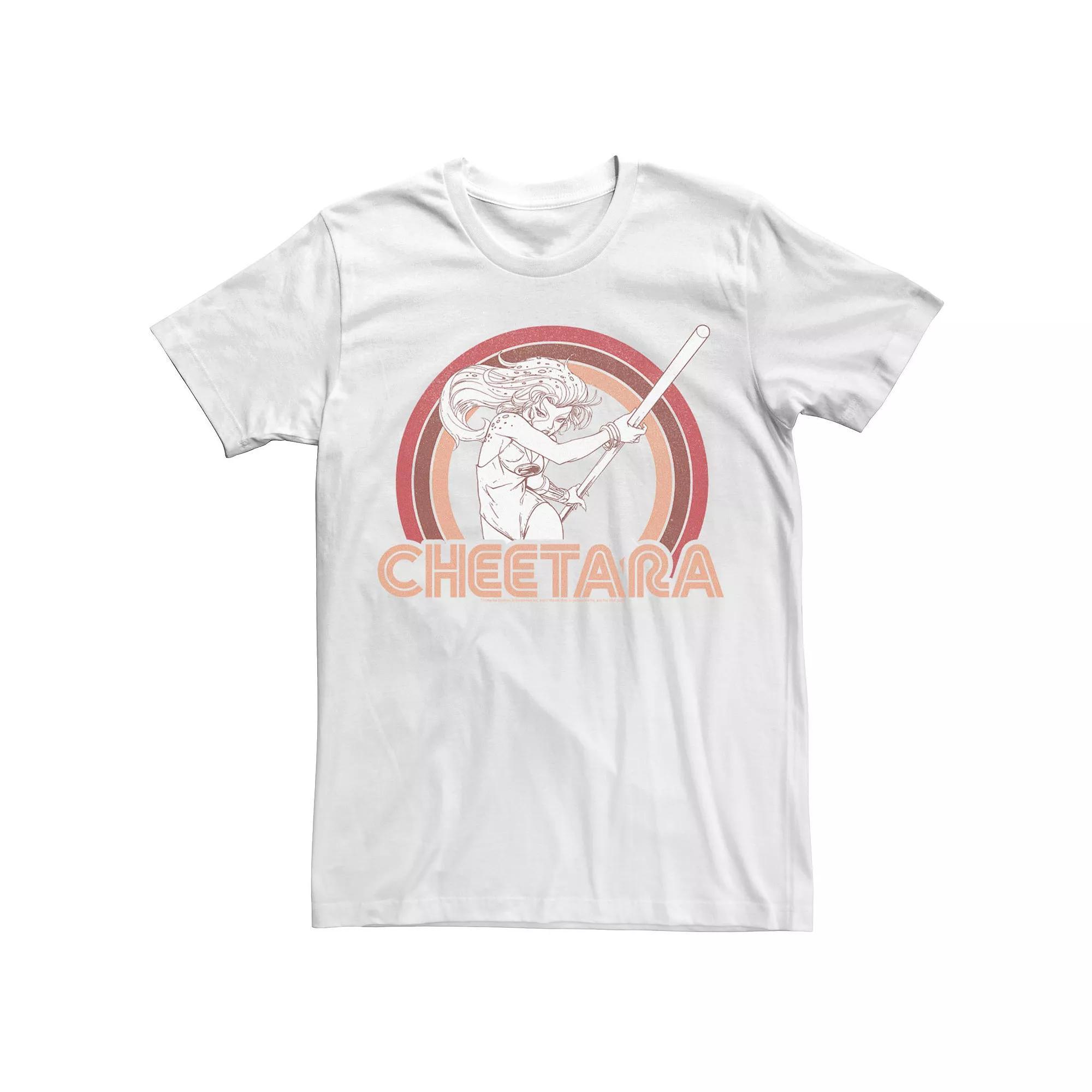 Men's ThunderCats Cheetara Retro Rainbow Tee, Size: XXL, White Product Image
