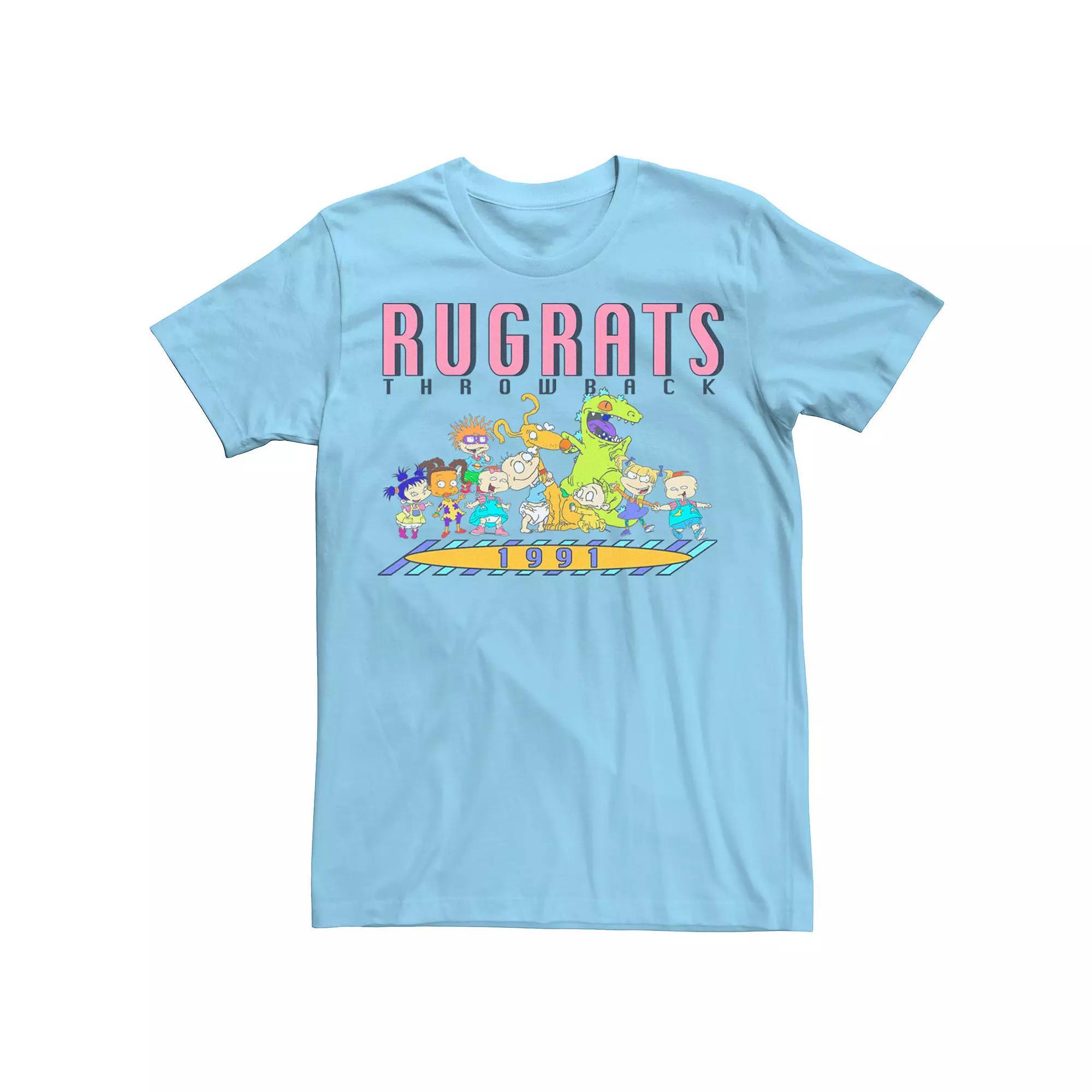 Men's Rugrats Throwback 1991 Group Shot Tee, Size: Large, Light Blue Product Image