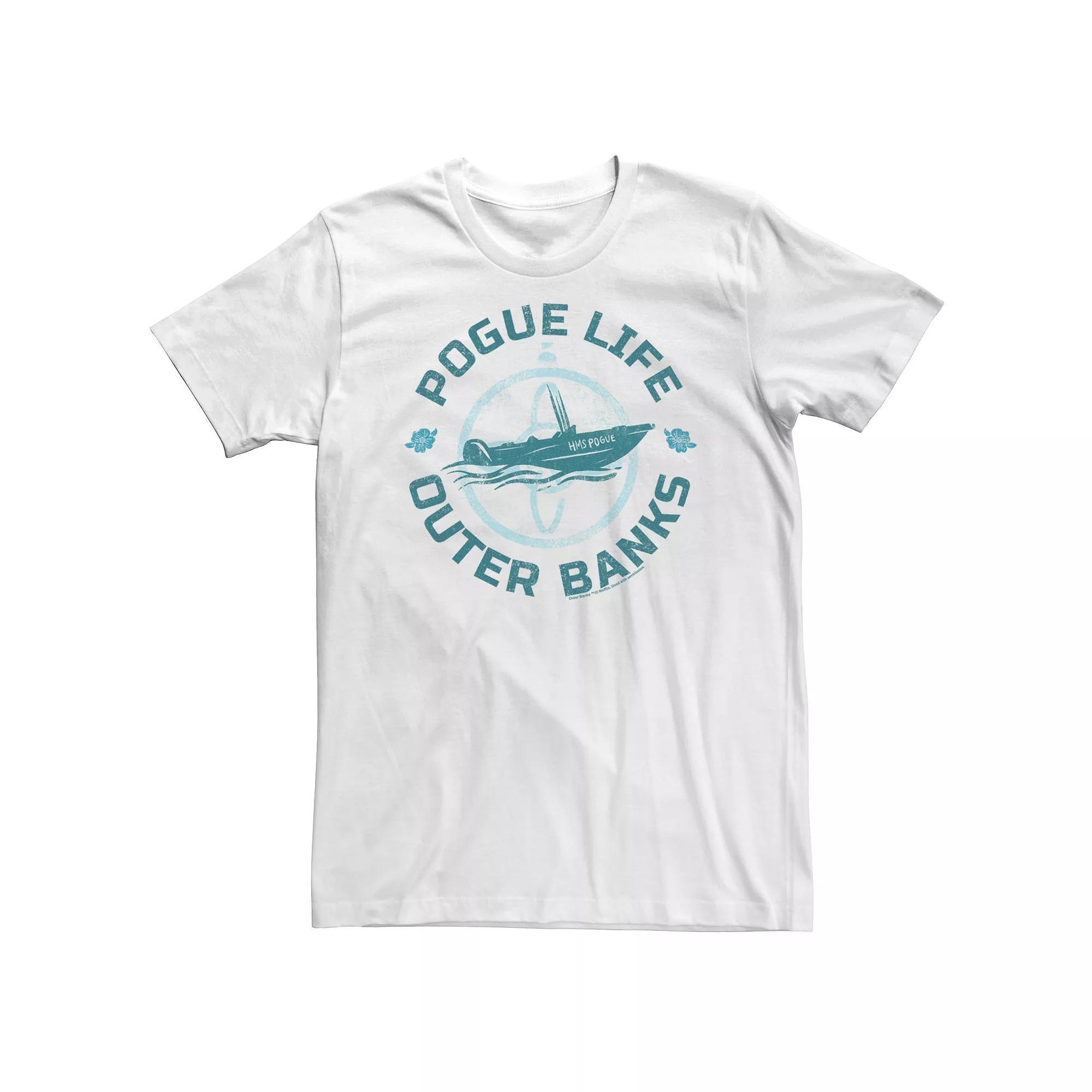 Big & Tall Outer Banks Rogue Life Blue Hue Portrait Tee, Men's, Size: 4XL, White Product Image
