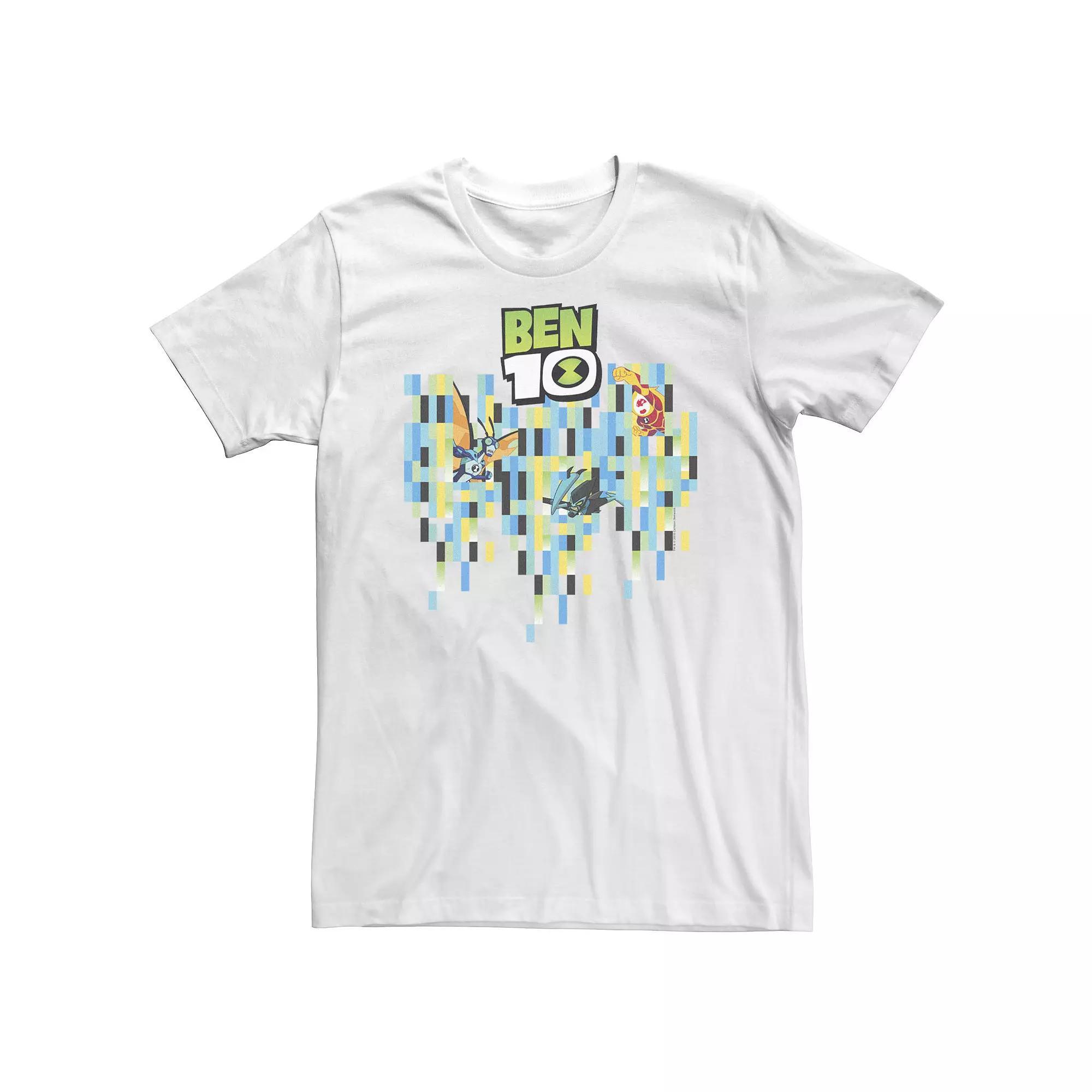 Big & Tall CN Ben 10 Pixel Aliens Tee, Men's, Size: 5XL, White Product Image