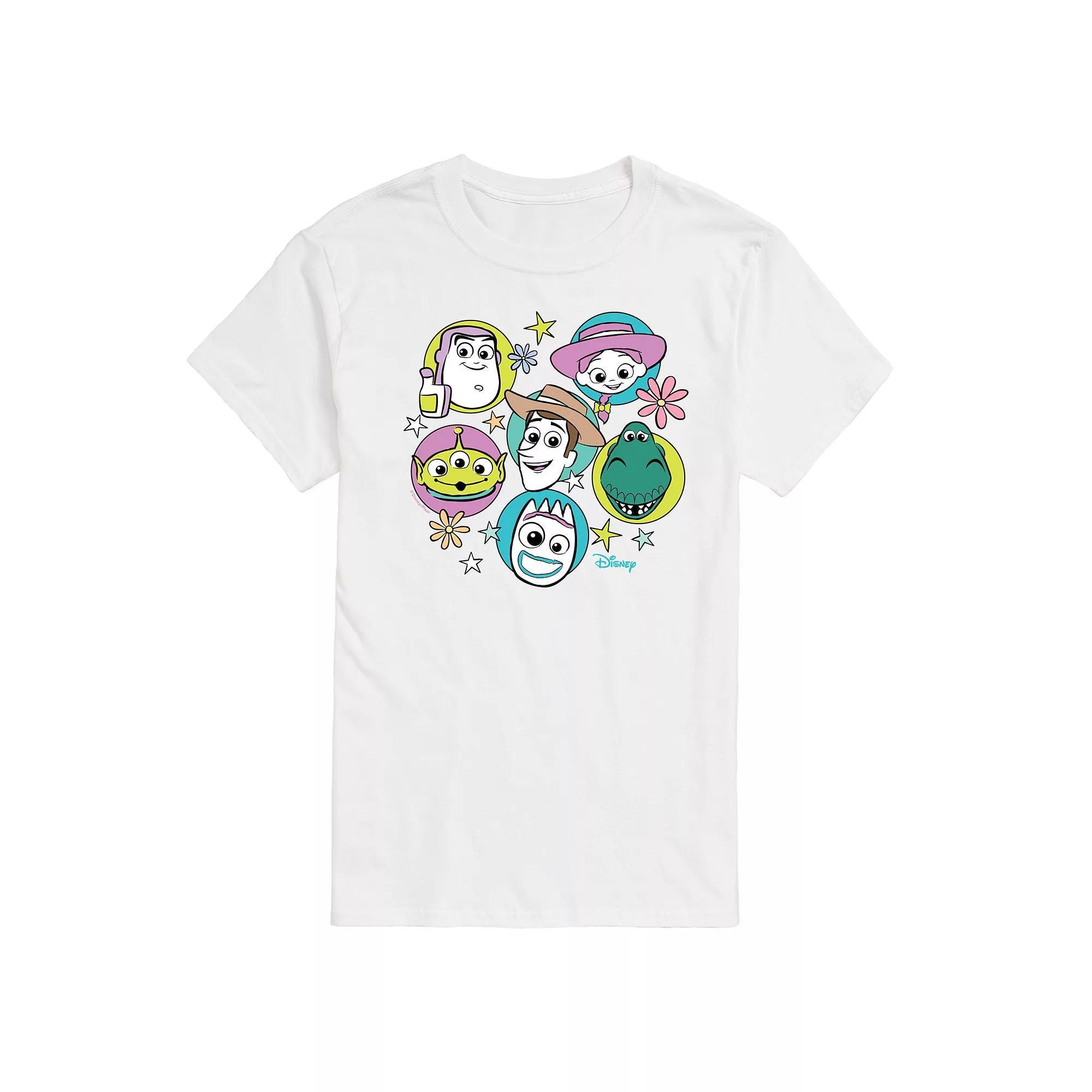 Disney / Pixar's Toy Story 4 Men's Group Grid Graphic Tee, Size: Medium, Ivory Product Image
