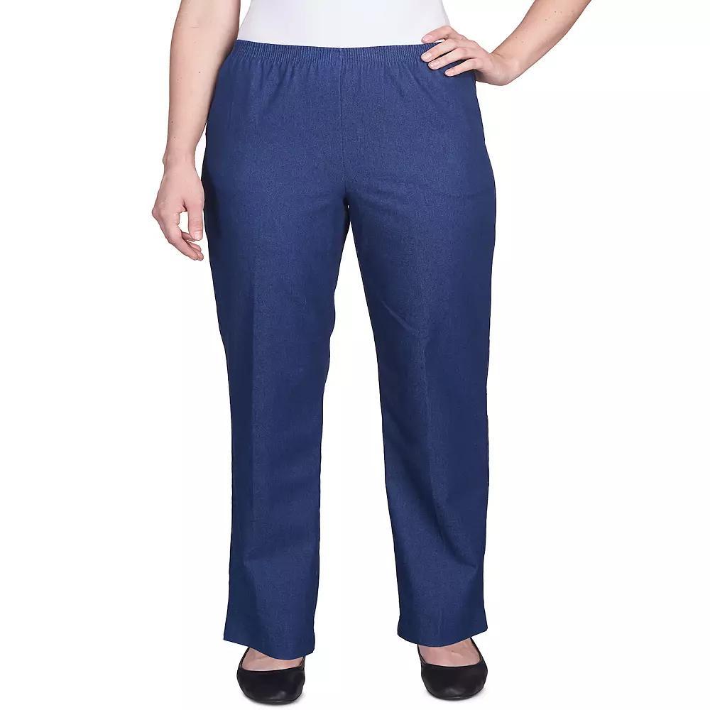 Women's Alfred Dunner Proportioned Denim Pants, Size: 10, Blue Product Image