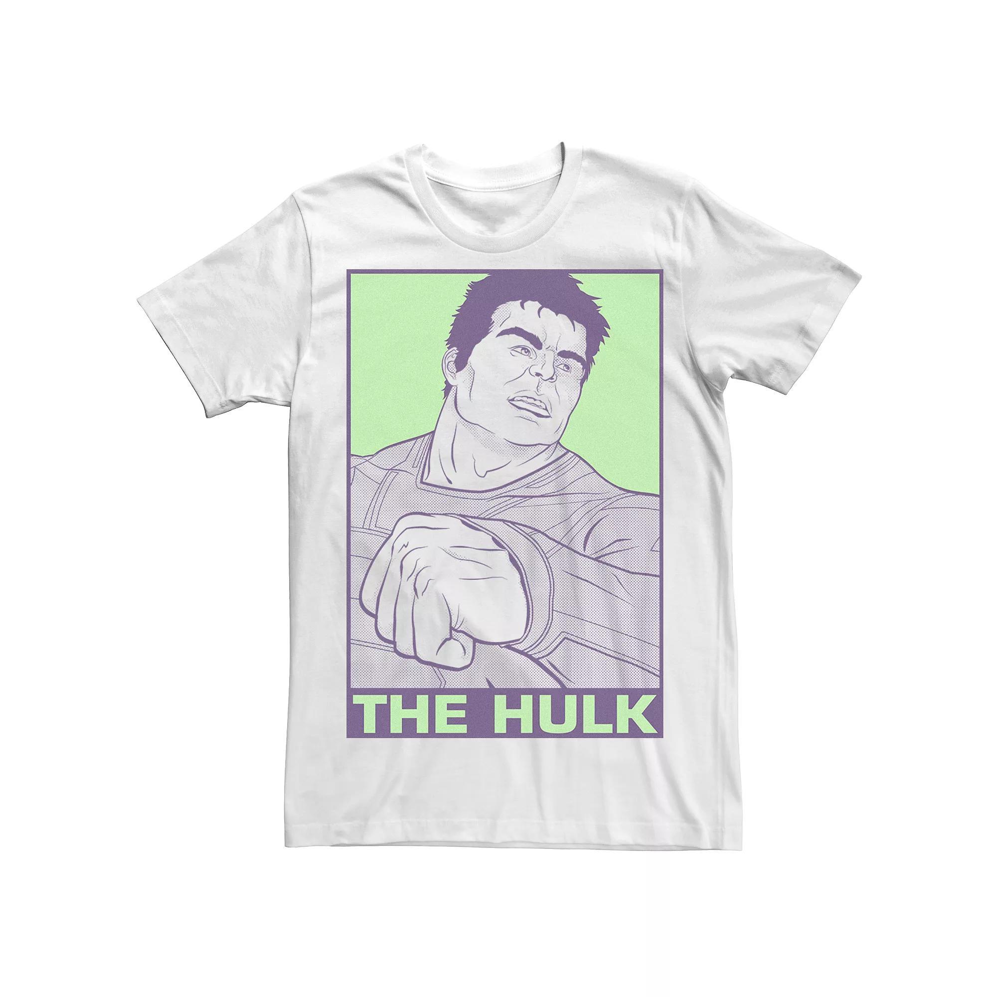 Men's Marvel Avengers Endgame Pop Art Hulk Tee, Size: XL, White Product Image