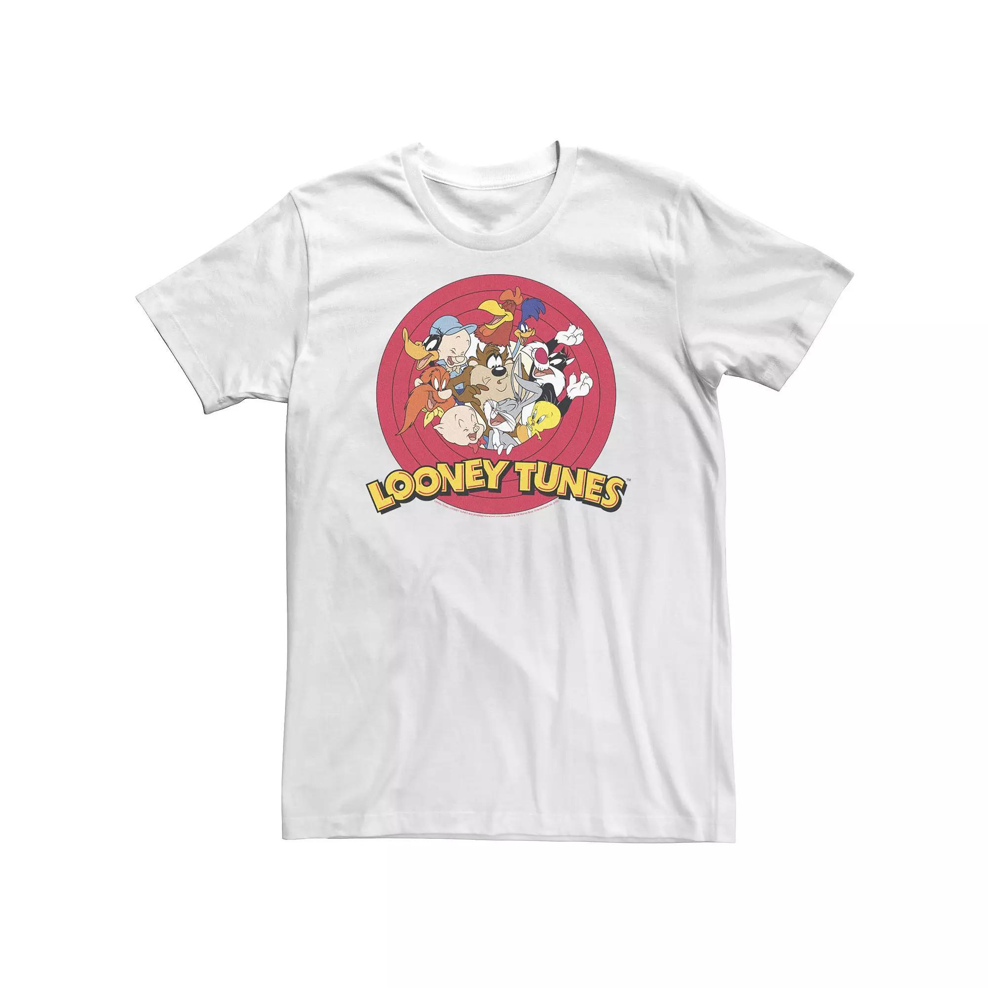 Big & Tall Looney Tunes Classic Tee, Men's, Size: 4XL, White Product Image