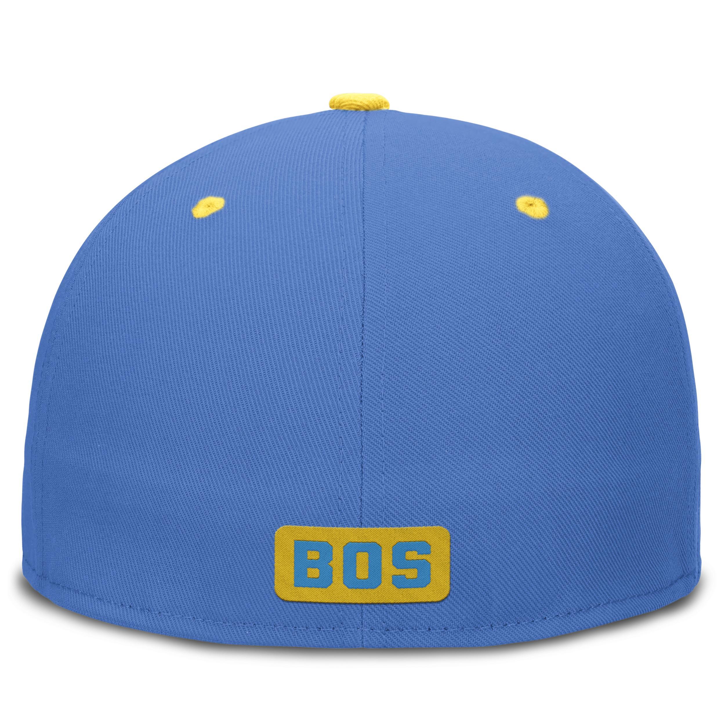 Men's Nike Light Blue/Gold Boston Red Sox City Connect True Fitted Hat, Size: 7 1/8 Product Image