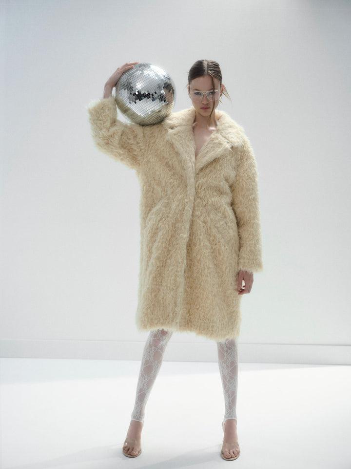 Serenne Coat — Ivory Product Image