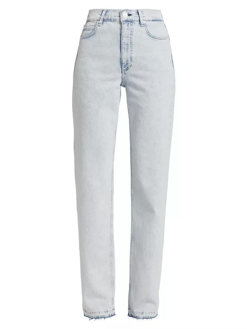 Harlow Mid-Rise Straight-Leg Jeans Product Image
