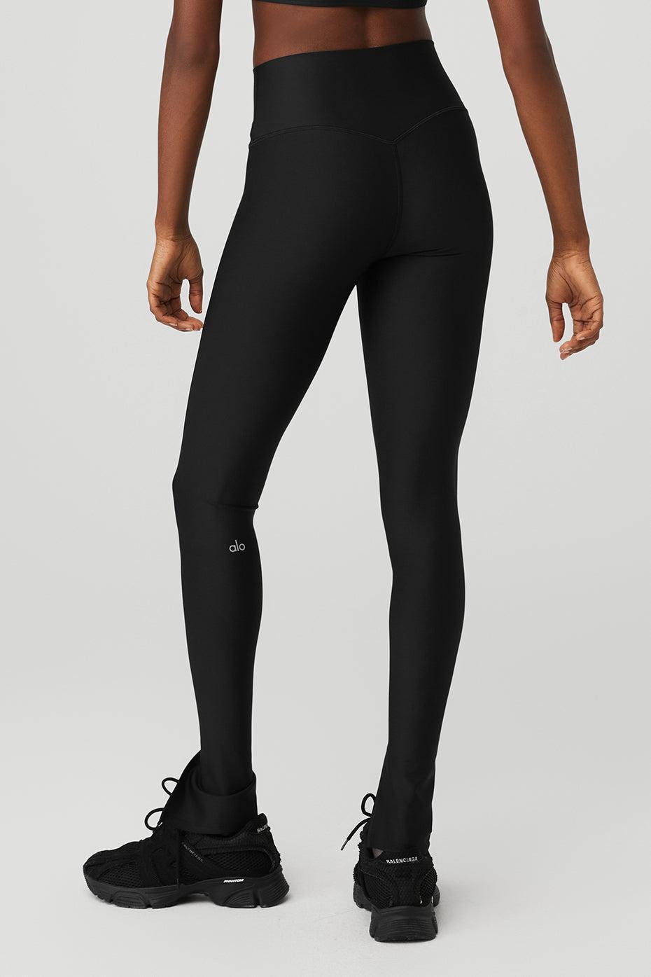 Airlift High-Waist Elongated Legging - Black Product Image