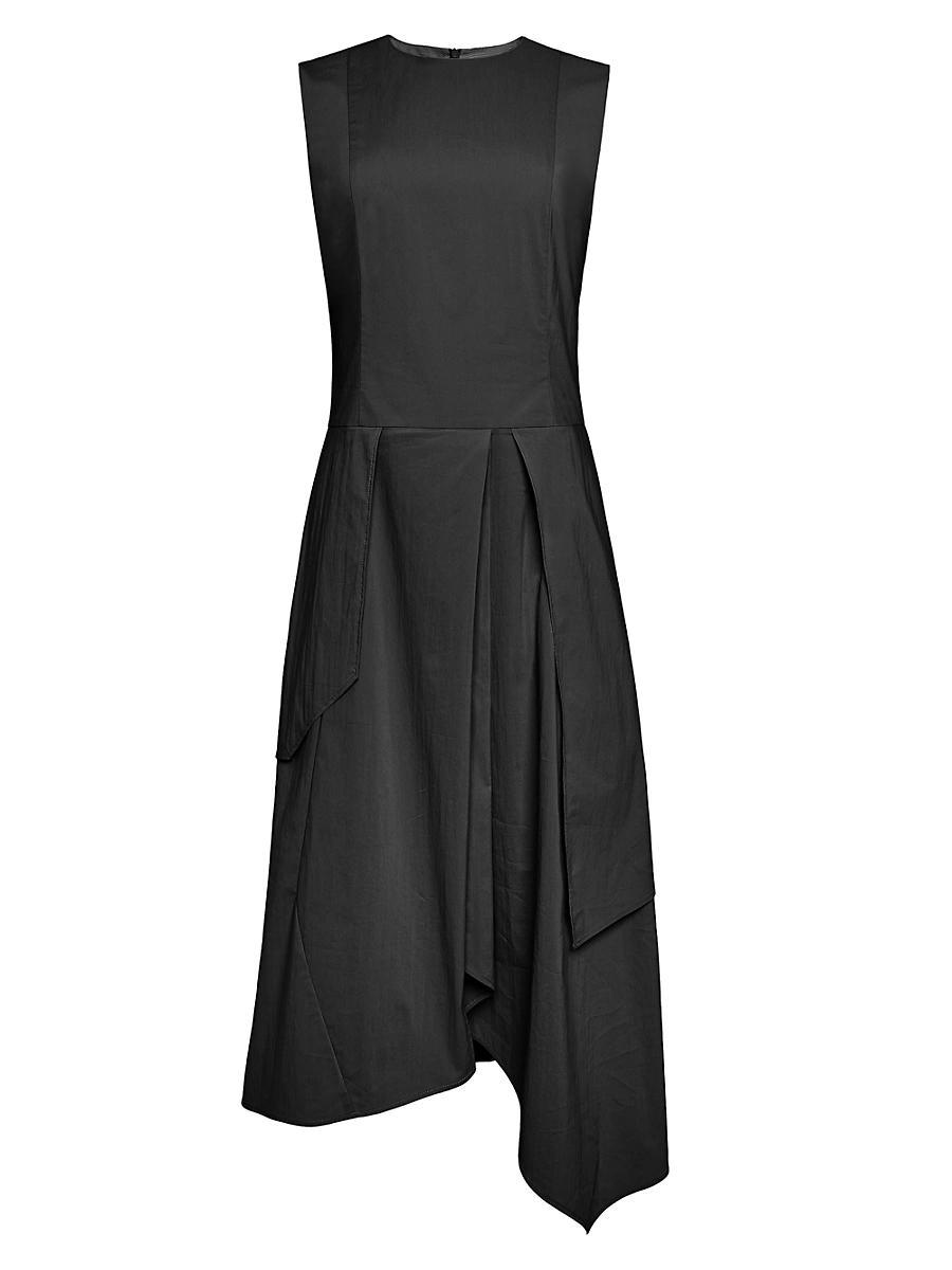 Womens Multi-Panel Asymmetric Midi-Dress Product Image