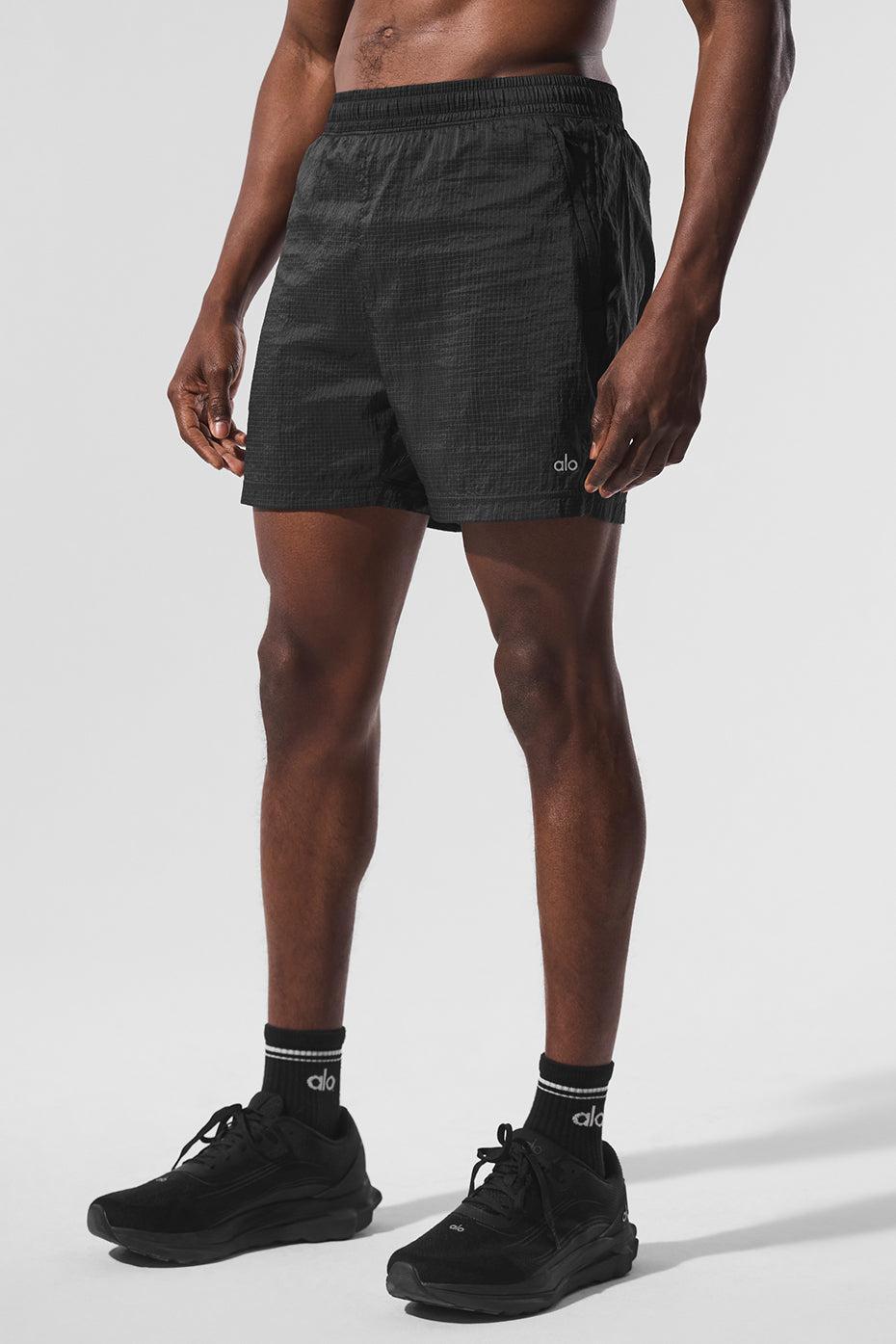5" Game Time Ripstop 2-In-1 Short - Black/Black Product Image