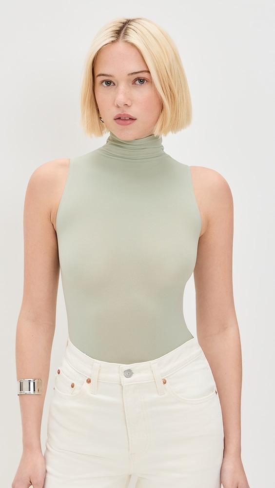 Commando Ballet Mock Neck Sleeveless Thong Bodysuit | Shopbop Product Image