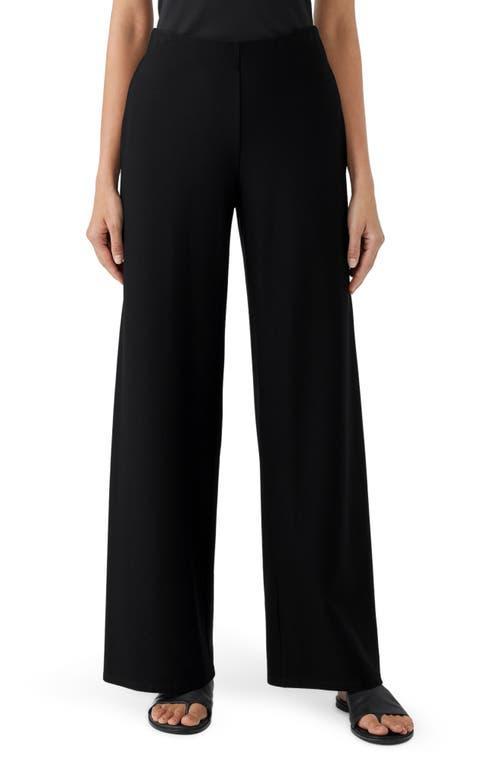 Eileen Fisher High-Waisted Wide Full Length Pants Women's Clothing Product Image
