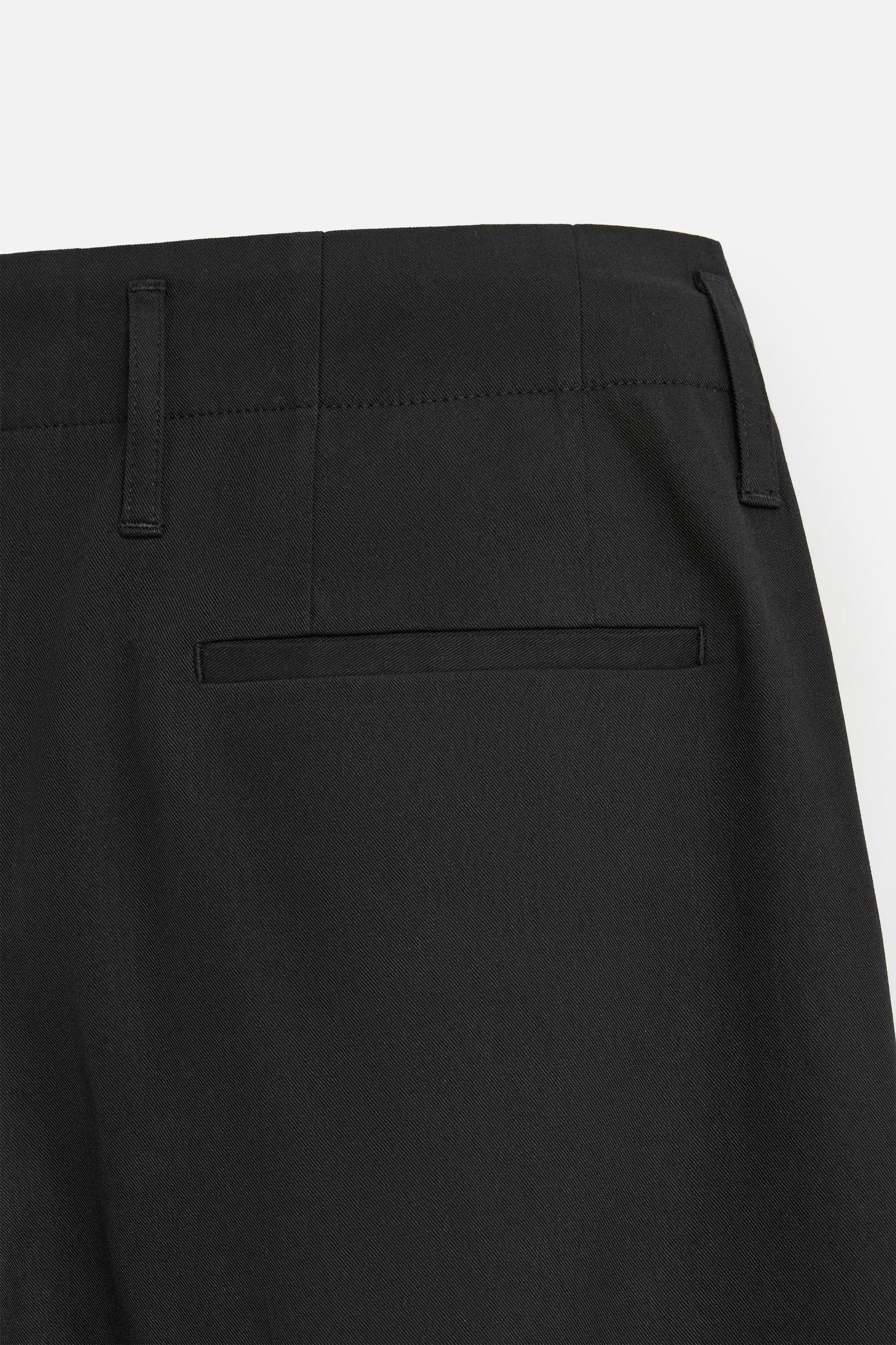 WIDE FIT COTTON-VISCOSE PANTS Product Image