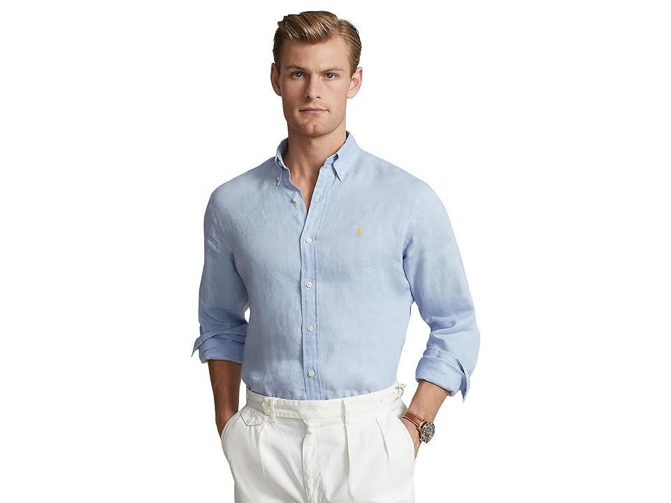 Mens Classic-Fit Short-Sleeve Linen Shirt Product Image