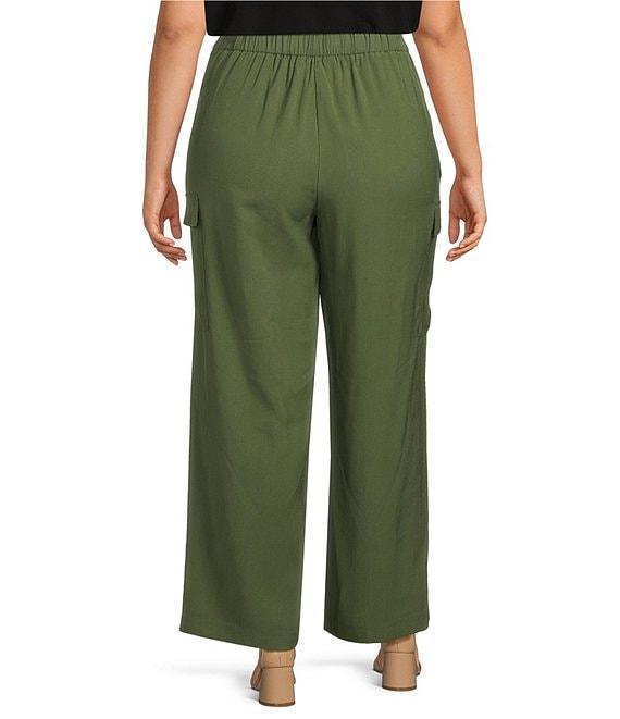 Investments Plus Size Wide Leg Cargo Pants Product Image