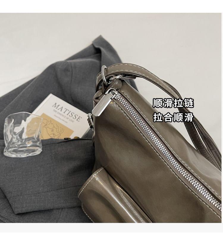 Bow Multi-Pocket Faux Leather Backpack Product Image