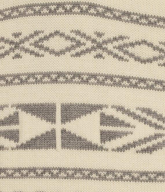 Cremieux Blue Label Chamonix Collection Fair Isle Shawl Sweater Product Image