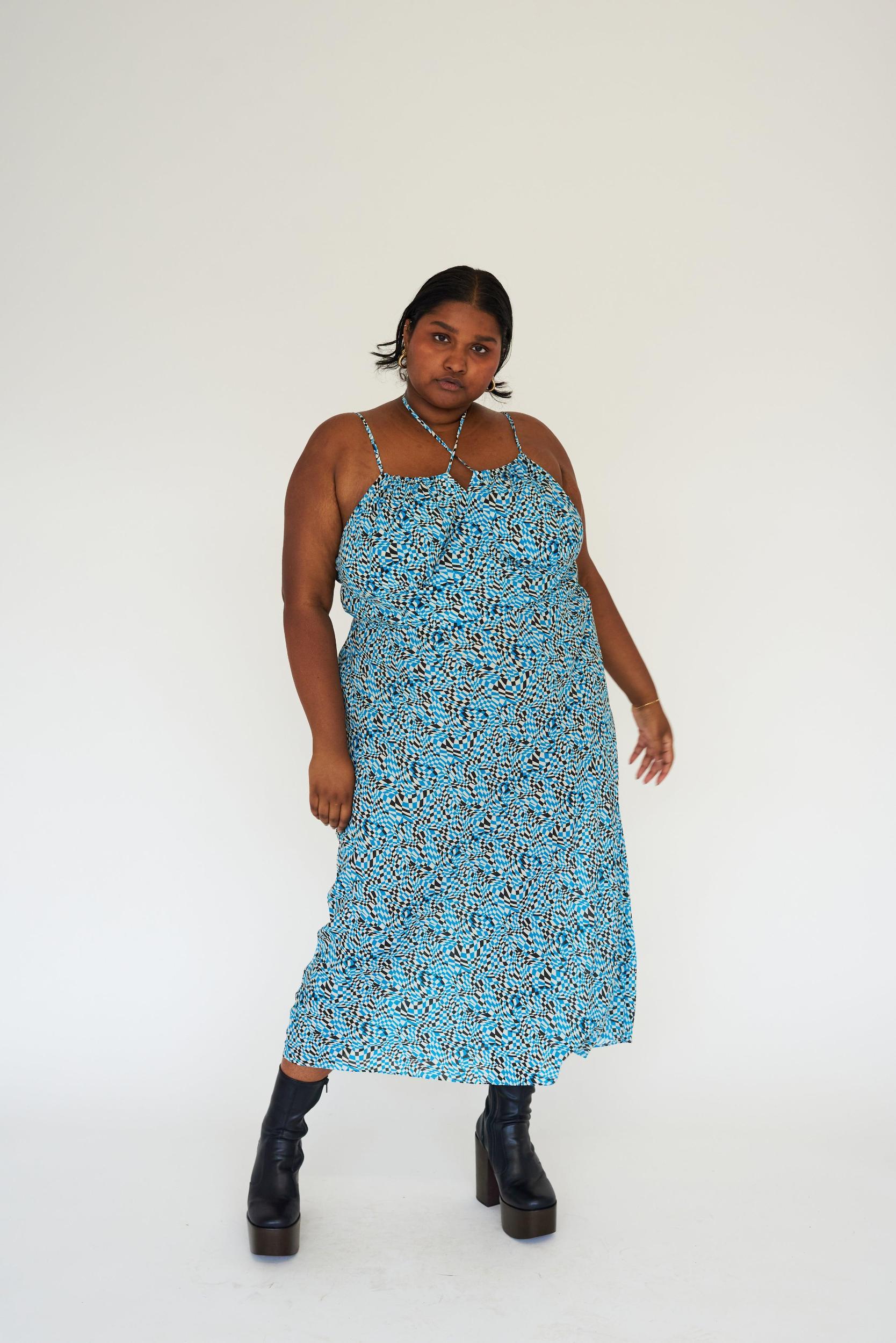 Claudia Dress - Piscine Check Product Image