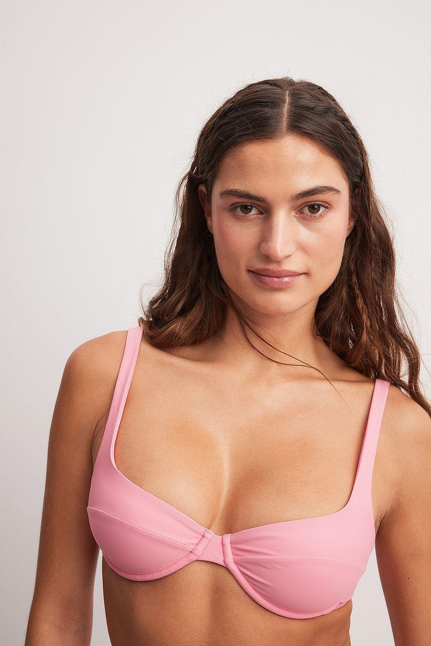 Wide Strap Wire Bikini Bra Product Image