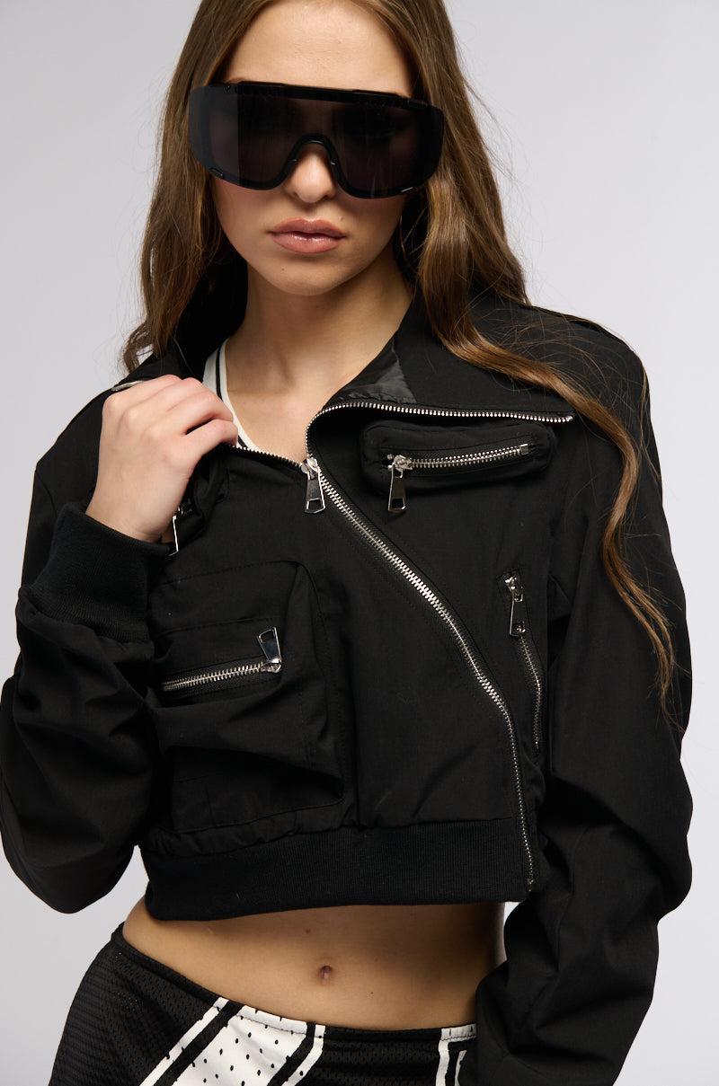 TALK TO ME NICE BOMBER JACKET Product Image
