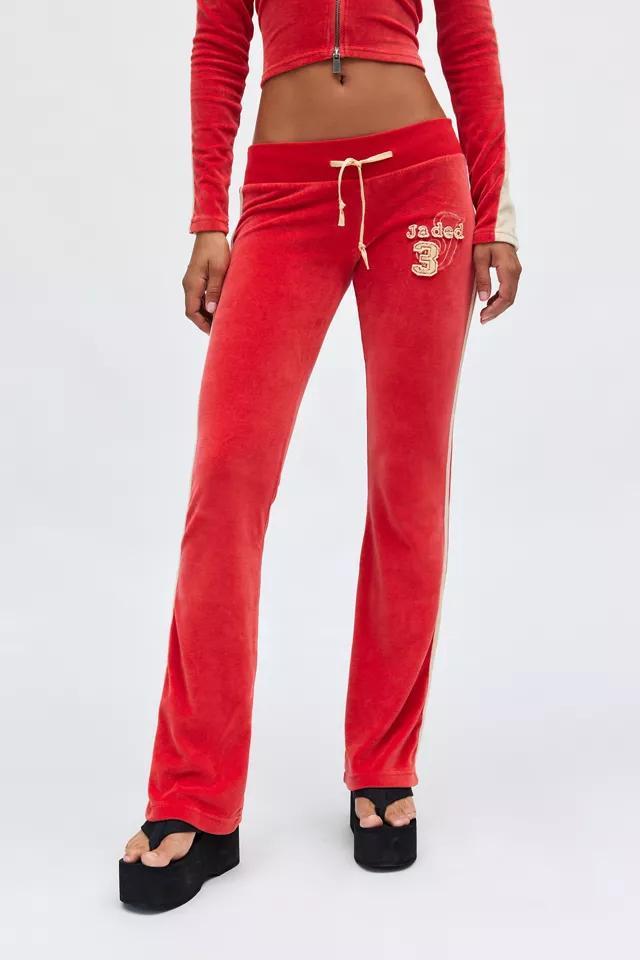 Jaded London Velour Low Rise Trouser Product Image