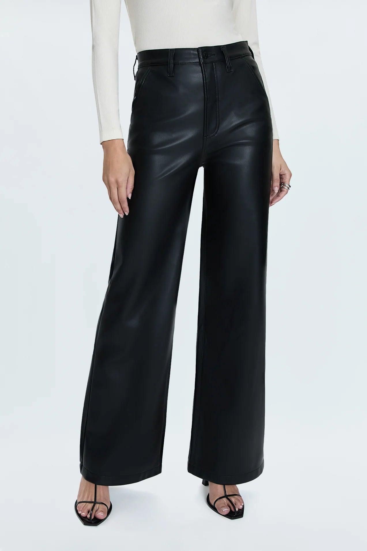 Lana High Rise Ultra Wide Leather Pant Product Image