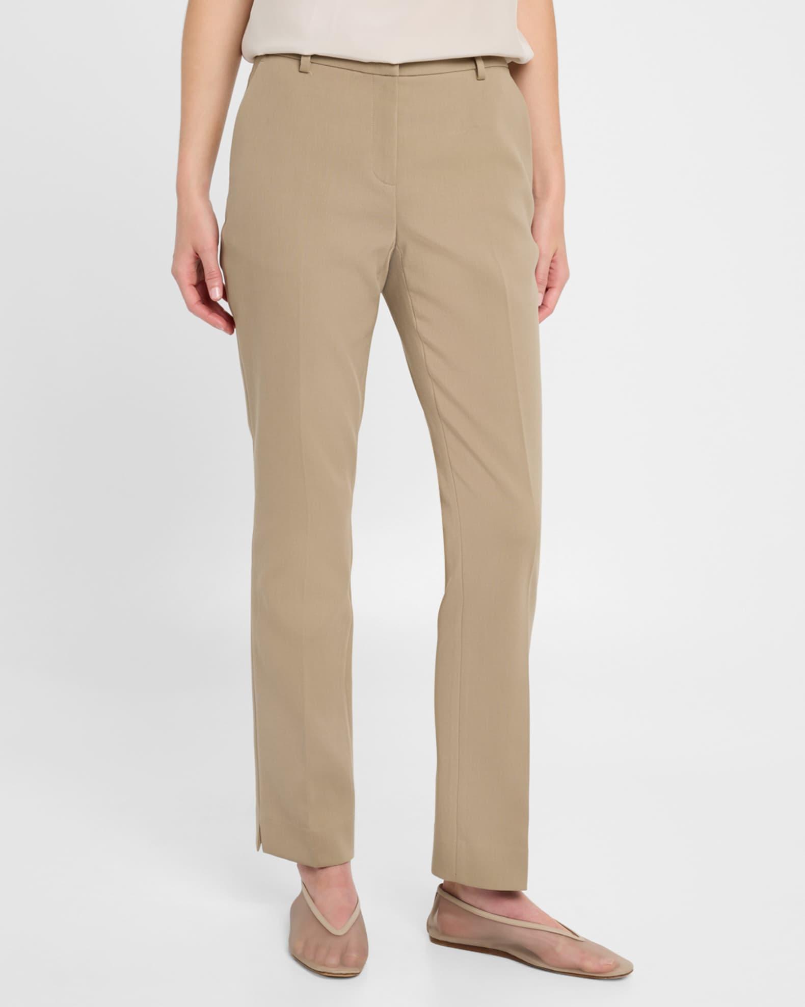 Manhattan Cotton Twill Cigarette Pants Product Image