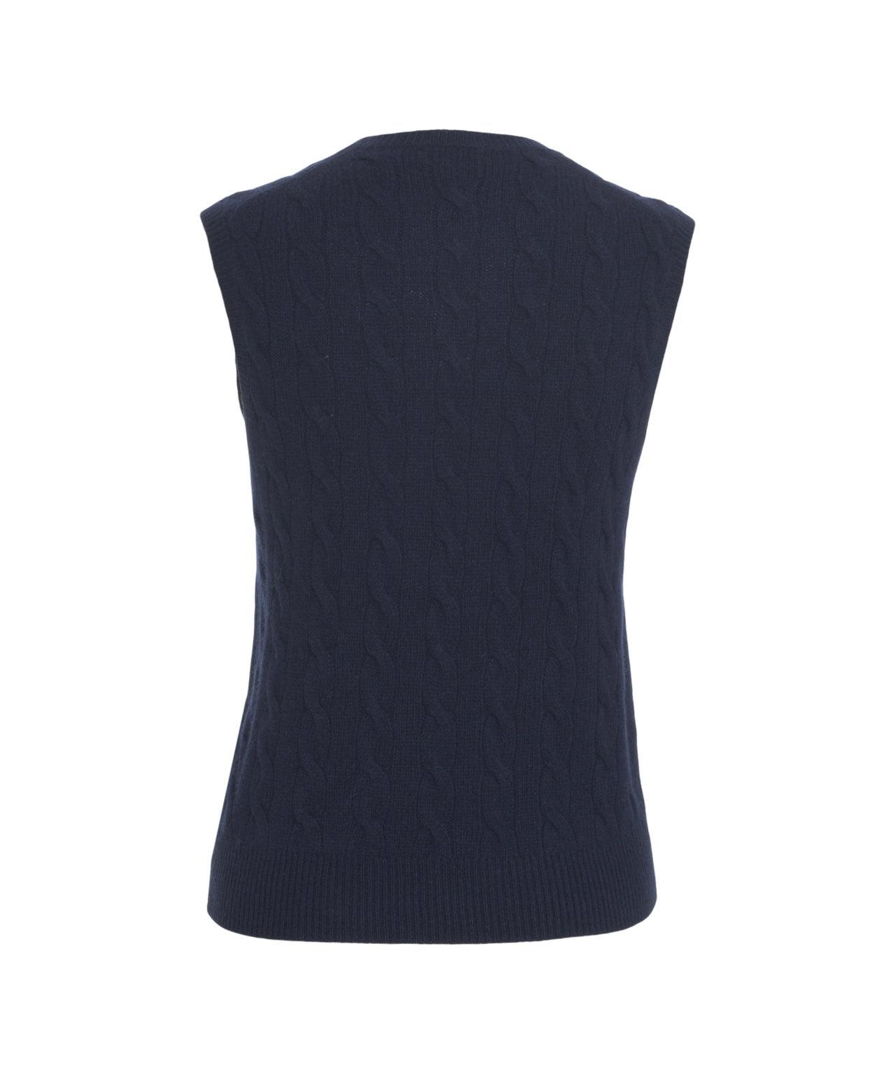 Knit top with cable knit pattern Product Image