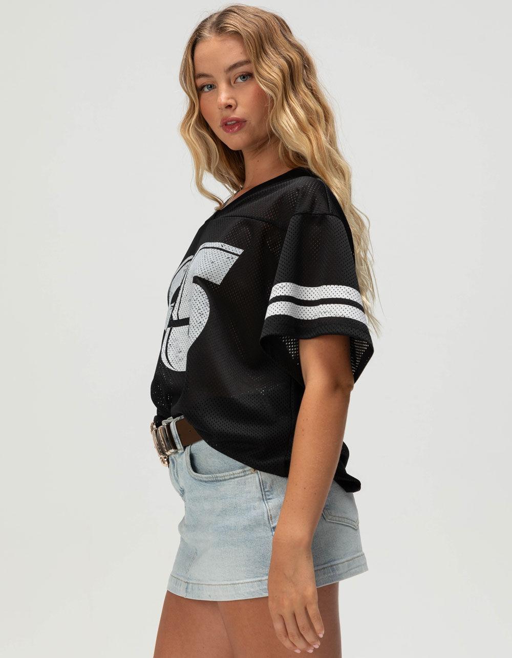 RSQ Womens 85 Stripe Jersey - BLACK Product Image