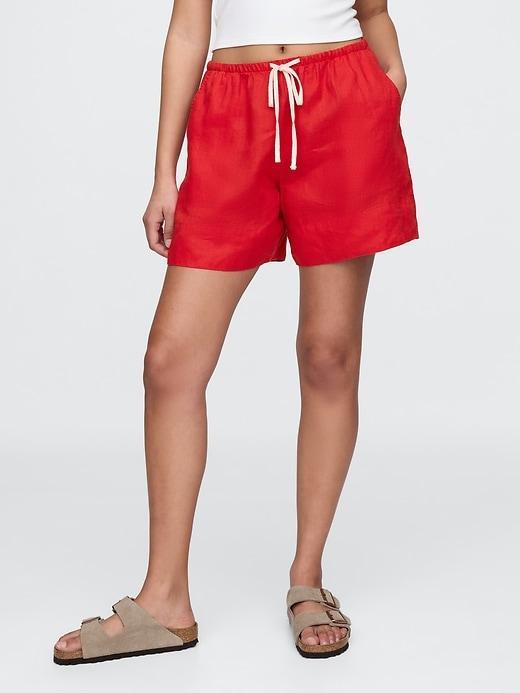 100% Linen Easy Shorts Product Image
