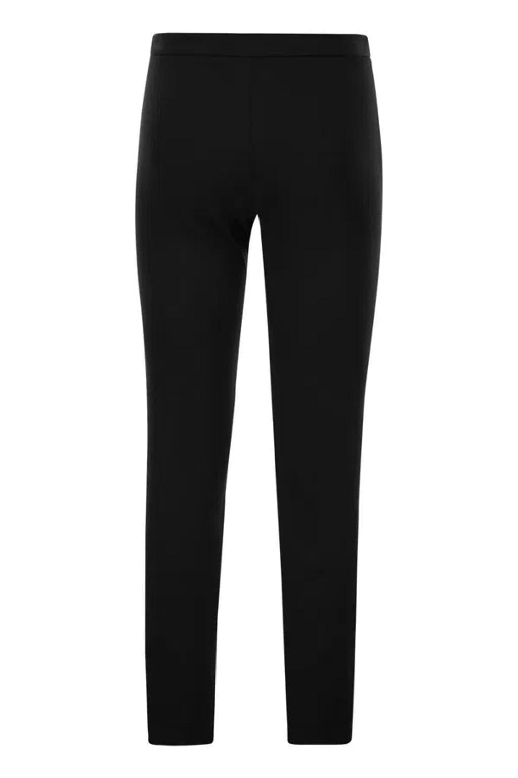 FABIANA FILIPPI Slim Trousers In Technical Cotton In Black Product Image