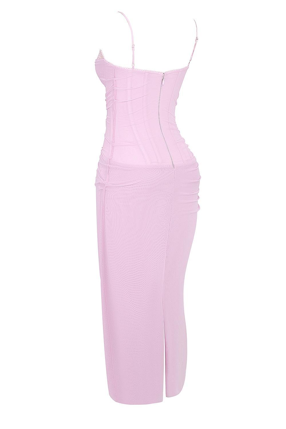 Nalini  cotton candy corset maxi dress Product Image