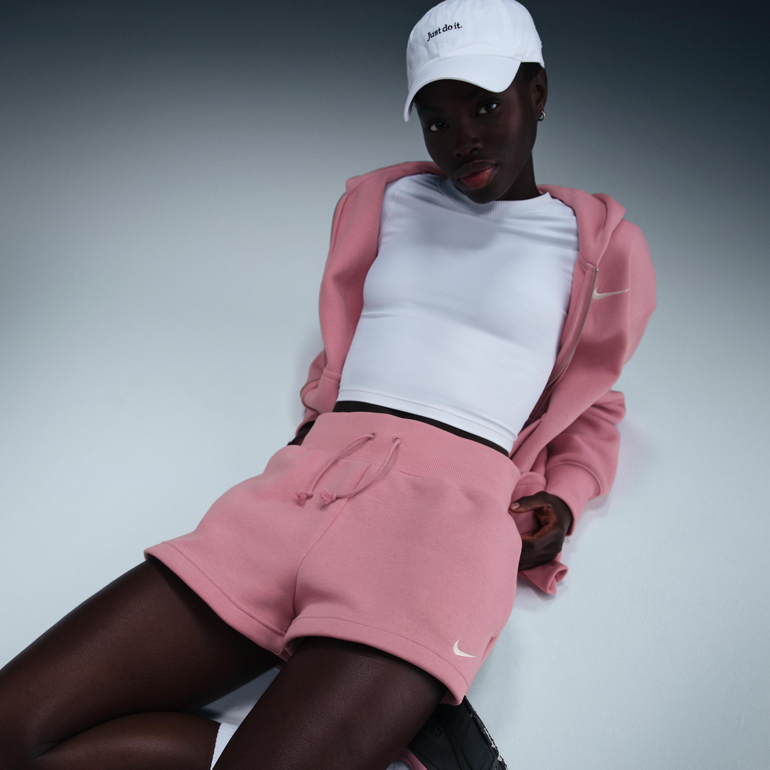 Womens Nike Sportswear Phoenix Fleece High-Waisted Loose Shorts Product Image
