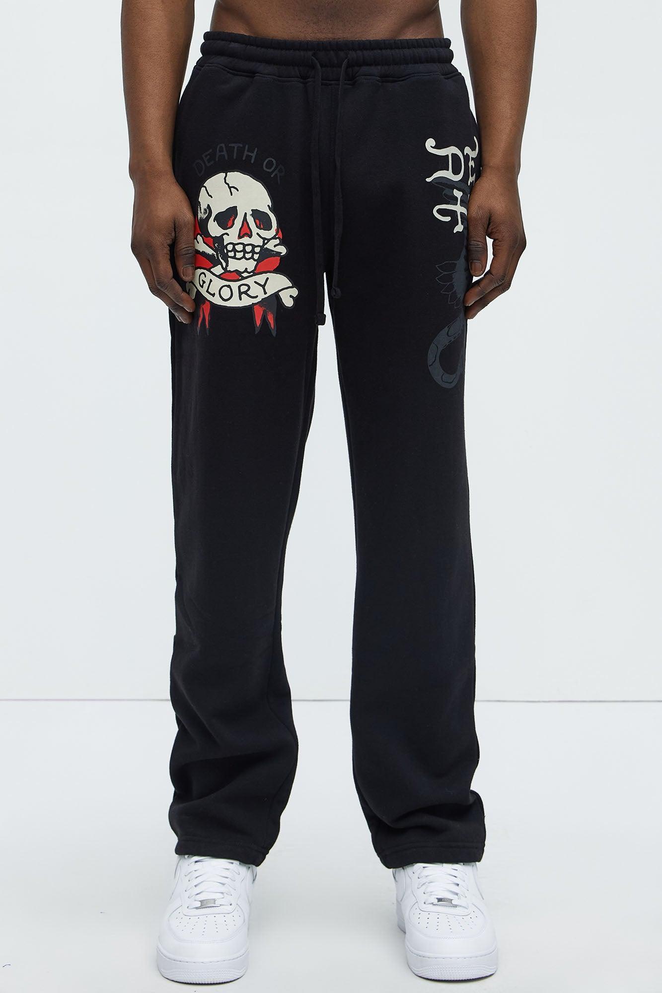 Ed Hardy Skull Glory Slim Sweatpants - Black Product Image